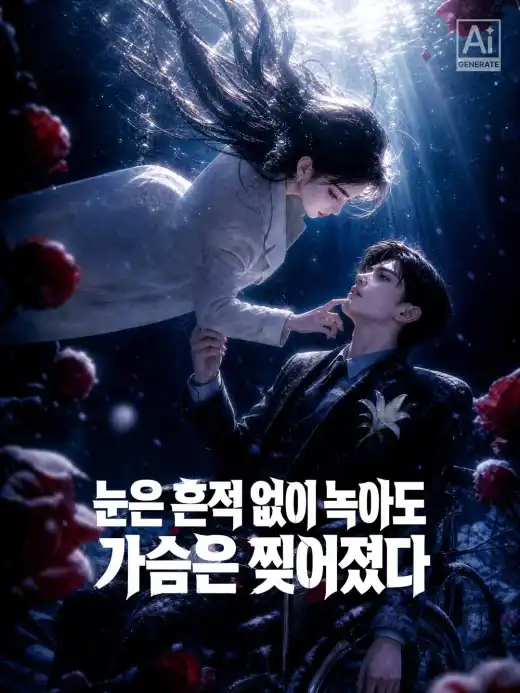 눈은 흔적 없이 녹아도  가슴은 찢어졌다