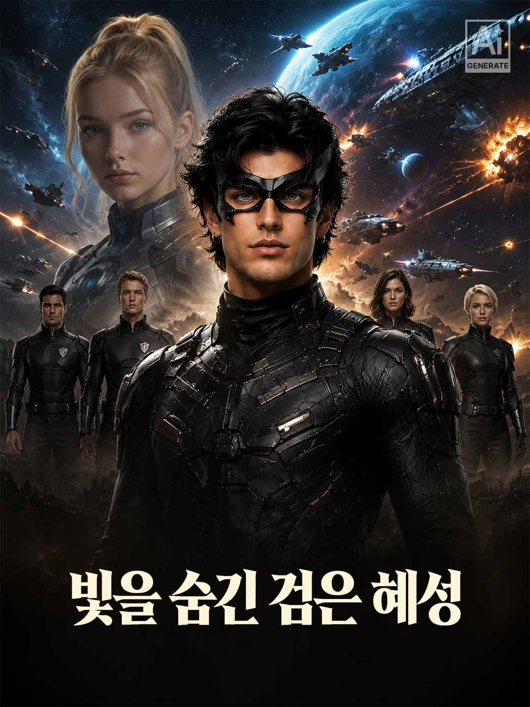 빛을 숨긴 검은 혜성