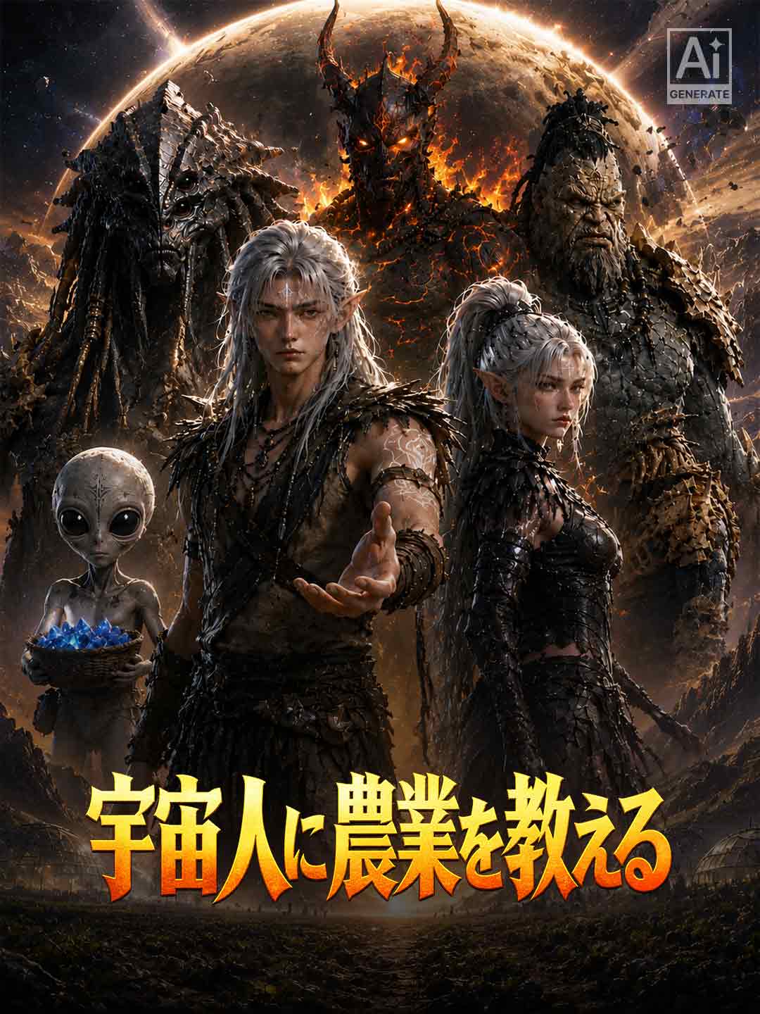 宇宙人に農業を教える