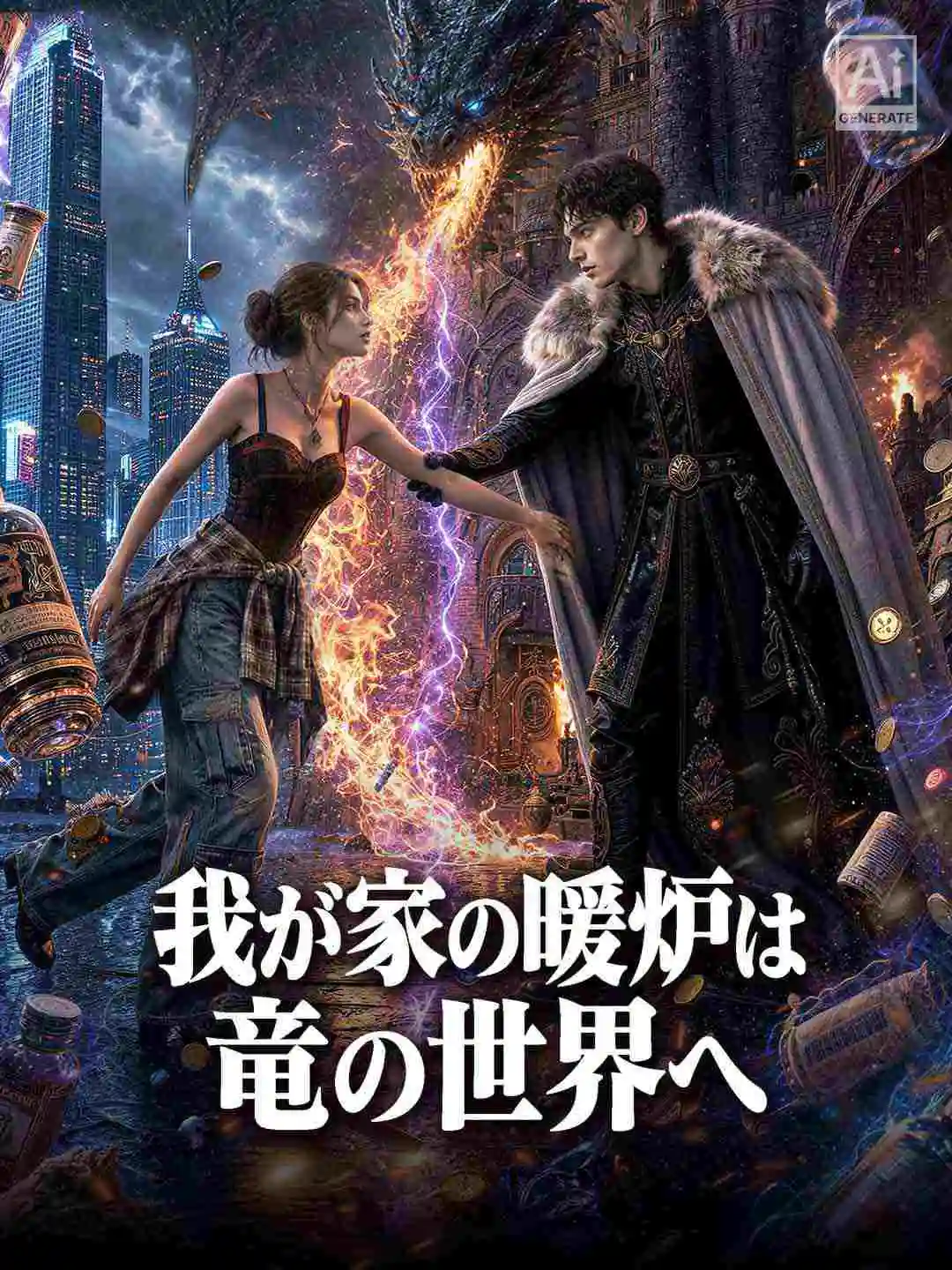 暖炉の向こうは竜の国〜物資を送ったら竜神になりました〜