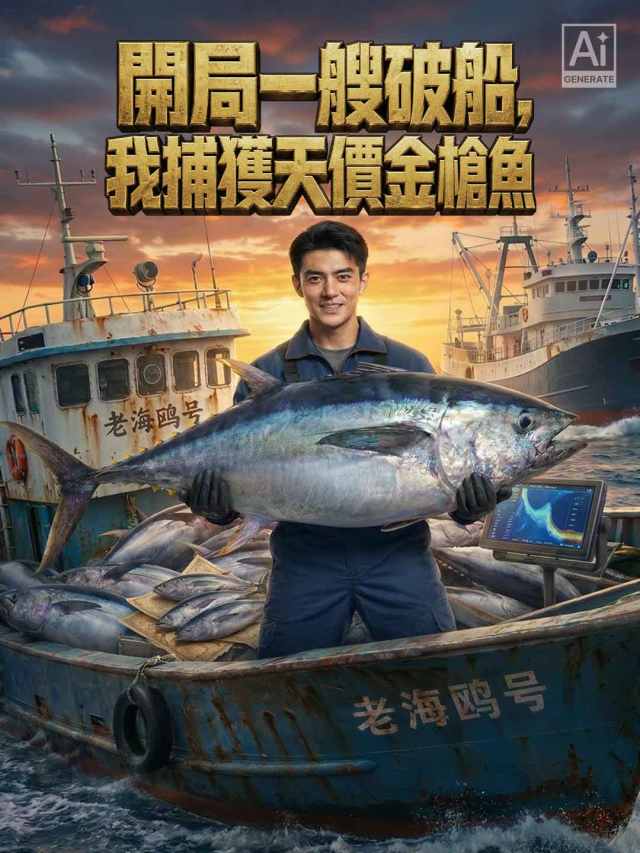 開局一艘破船,我捕獲天價金槍魚