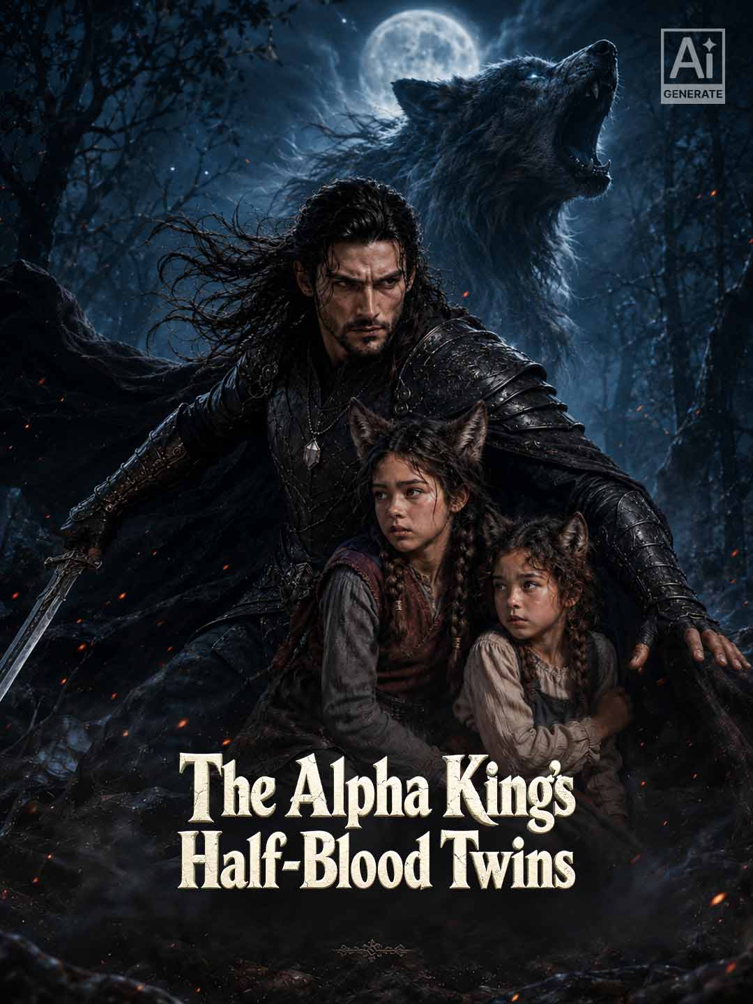 The Alpha King's Half-Blood Twins cover