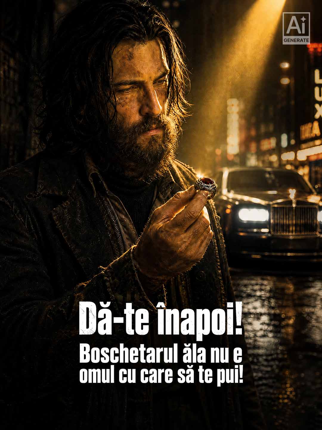 Dă-te înapoi! Boschetarul ăla nu e omul cu care să te pui!