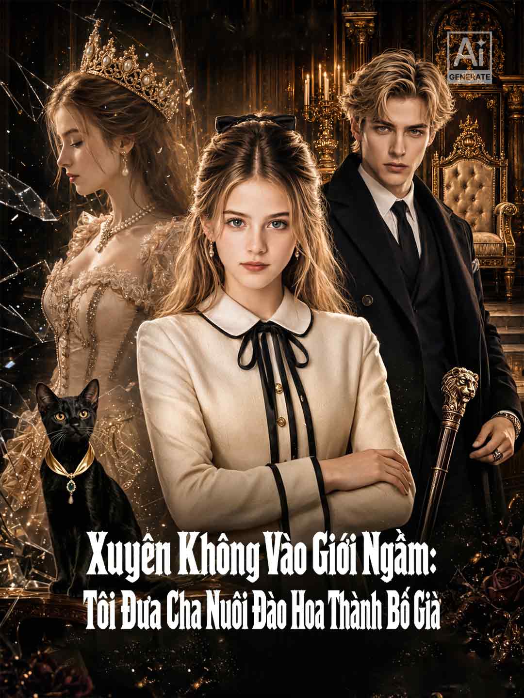 Xuyên Không Vào Giới Ngầm: Tôi Đưa Cha Nuôi Đào Hoa Thành Bố Già