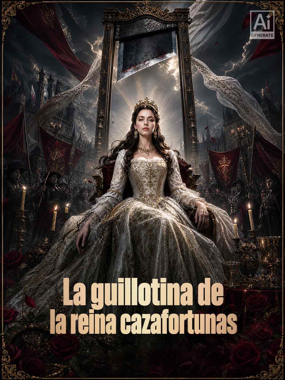 La guillotina de la reina cazafortunas cover