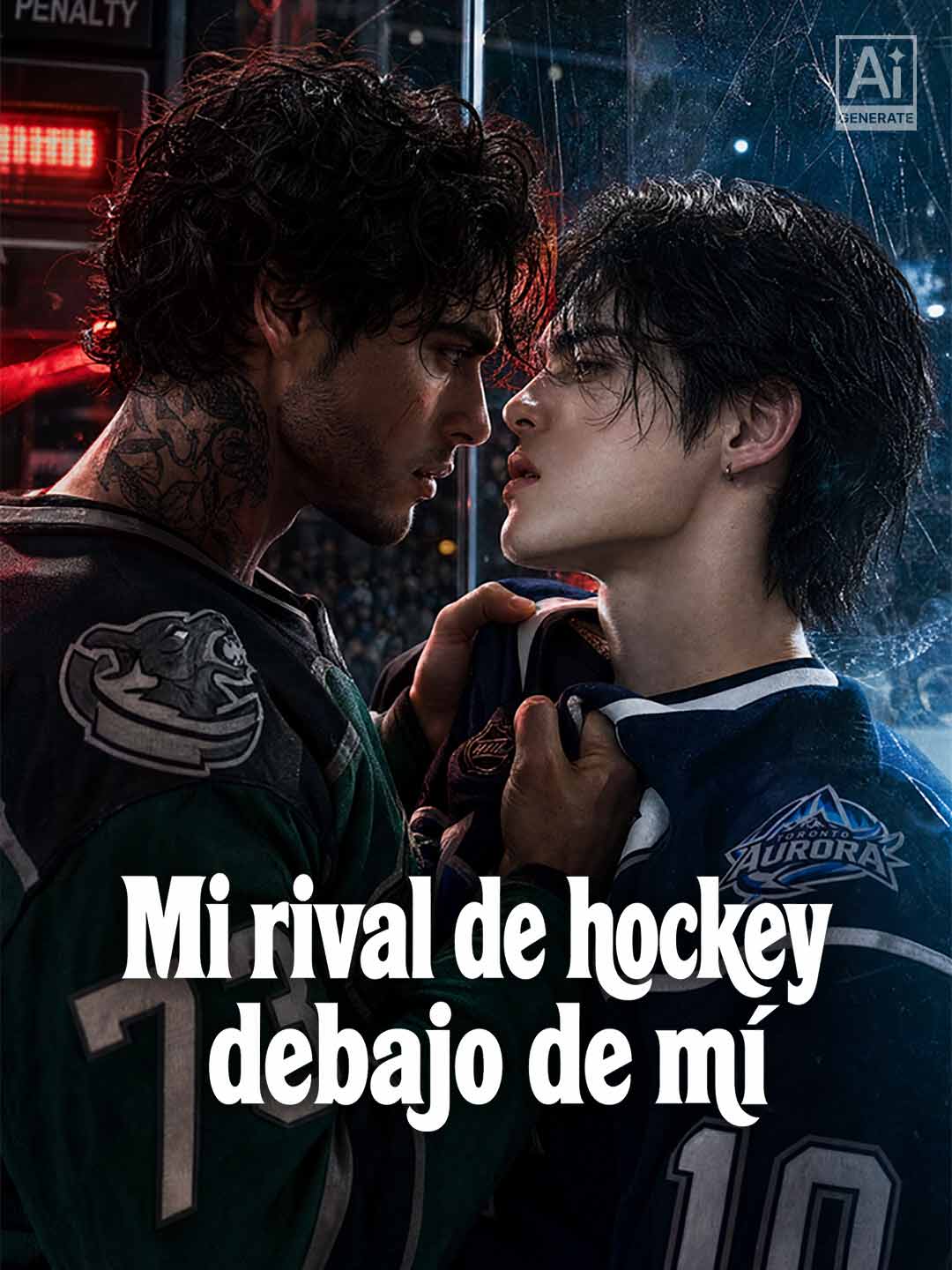 Mi rival de hockey debajo de mí