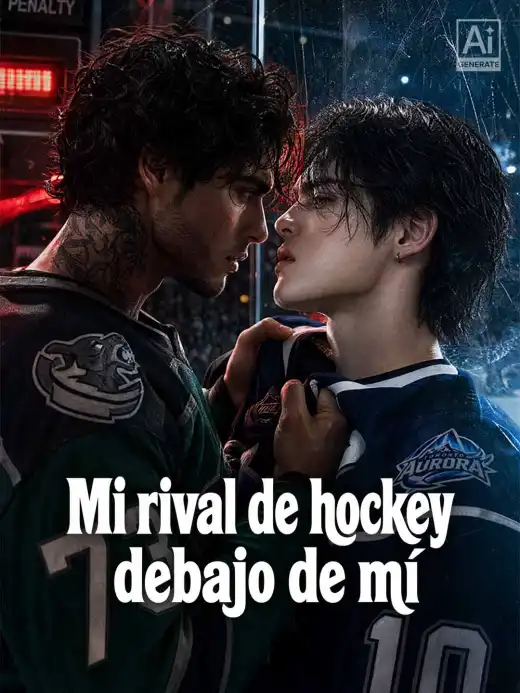 Mi rival de hockey debajo de mí