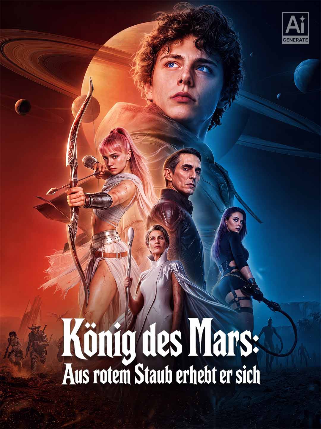 König des Mars: Aus rotem Staub erhebt er sich